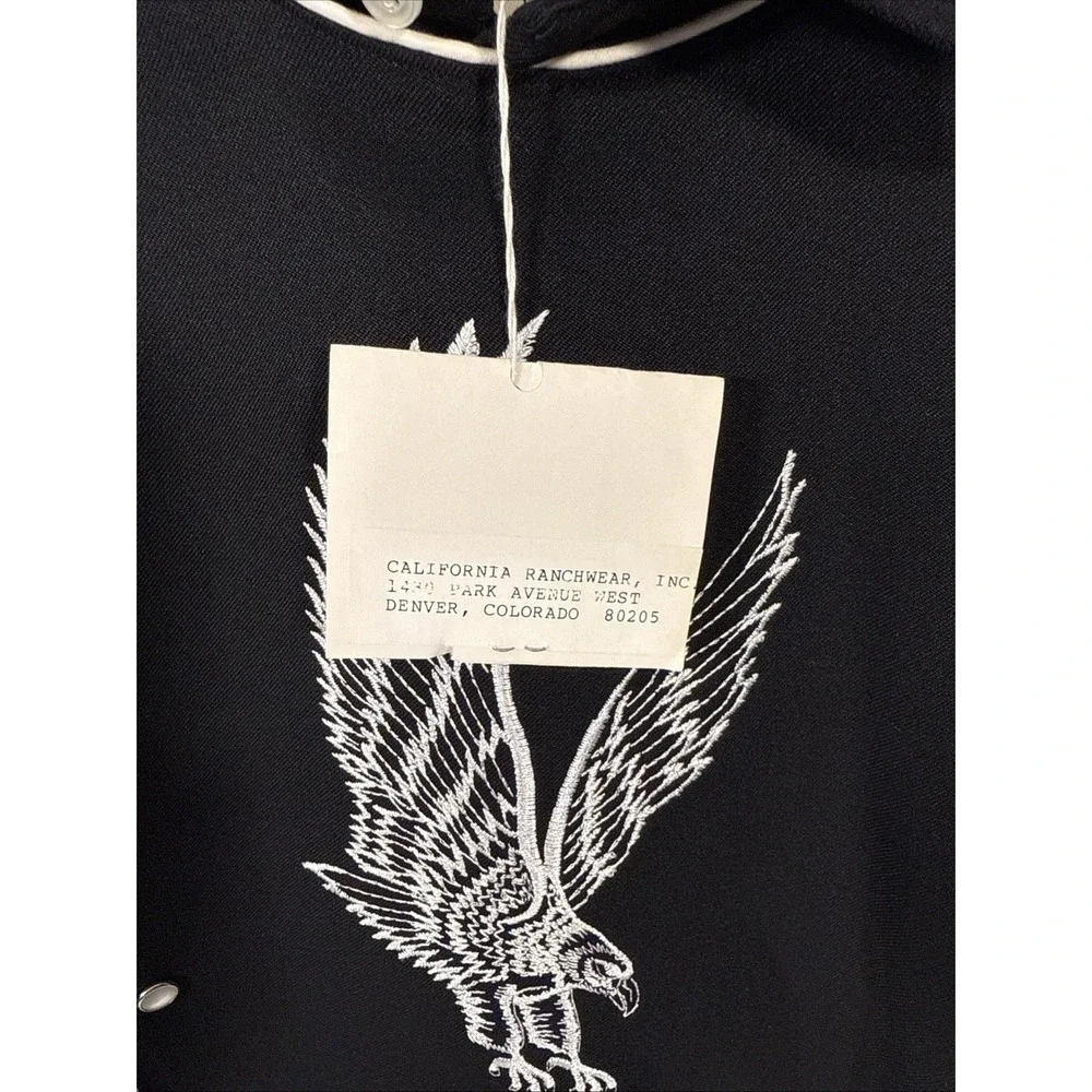 NWT H Bar C California Ranchwear Eagle‎ Bib Mens 16 1/2 Pearl Snaps L/S G2 - Picture 6 of 8